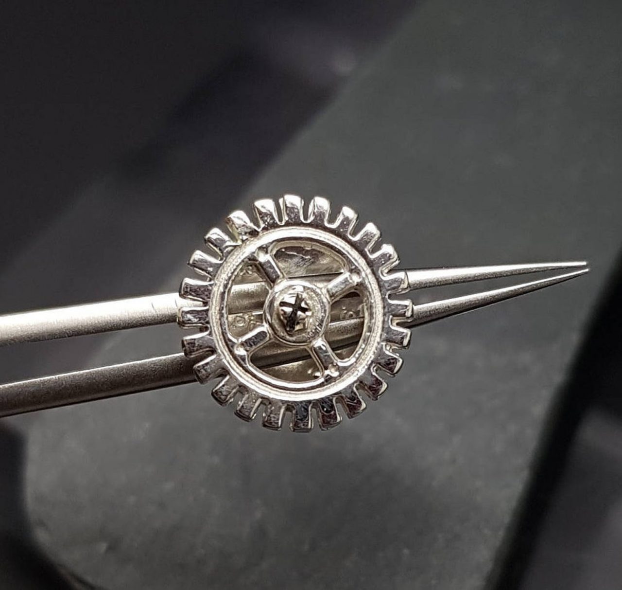 Sterling silver Steampunk lapel pin Dymond Jewellery
