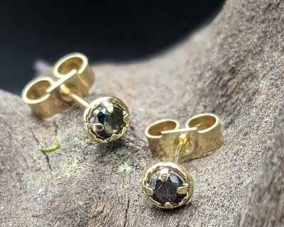 Black Diamond stud earrings